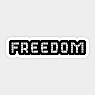 FREEDOM INDEPENDENCE DAY 4TH OF JULY FRONT-PRINT Sticker